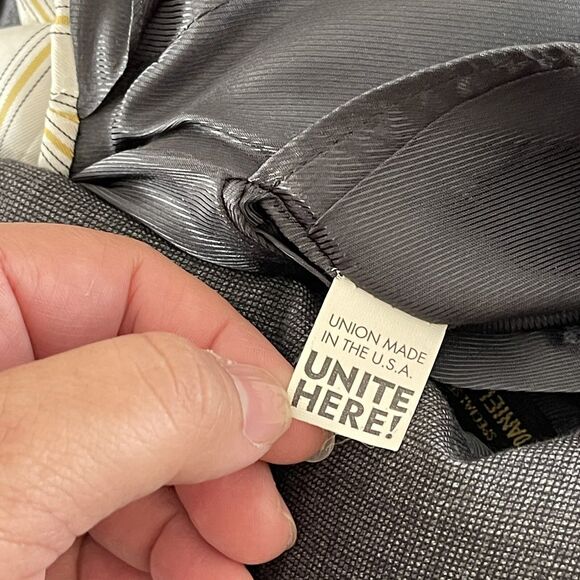 Loro Piana Daniel Cremieux Suit Jacket Mens Size 44 L Dark Gray Wool Made in USA - Picture 11 of 13